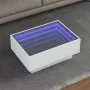 LED-Couchtisch aus weißem Ingenieurholz, 70x50x30 cm. von , Couchtisch - Ref: Foro24-847511, Preis: 108,72 €, Rabatt: %
