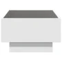 LED-Couchtisch aus weißem Ingenieurholz, 70x50x30 cm. von , Couchtisch - Ref: Foro24-847511, Preis: 108,72 €, Rabatt: %