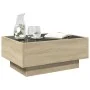 Center table and LED engineered wood Sonoma oak 70x50x30 cm by , Coffee table - Ref: Foro24-847513, Price: 103,64 €, Discount: %