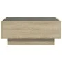 Center table and LED engineered wood Sonoma oak 70x50x30 cm by , Coffee table - Ref: Foro24-847513, Price: 103,64 €, Discount: %