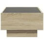 Center table and LED engineered wood Sonoma oak 70x50x30 cm by , Coffee table - Ref: Foro24-847513, Price: 103,64 €, Discount: %