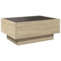 Center table and LED engineered wood Sonoma oak 70x50x30 cm by , Coffee table - Ref: Foro24-847513, Price: 105,10 €, Discount: %