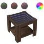 Center table and brown oak engineered wood LED 53x53x45 cm by , Coffee table - Ref: Foro24-847545, Price: 85,53 €, Discount: %