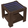 Center table and brown oak engineered wood LED 53x53x45 cm by , Coffee table - Ref: Foro24-847545, Price: 86,76 €, Discount: %
