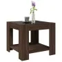Center table and brown oak engineered wood LED 53x53x45 cm by , Coffee table - Ref: Foro24-847545, Price: 85,53 €, Discount: %