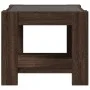 Center table and brown oak engineered wood LED 53x53x45 cm by , Coffee table - Ref: Foro24-847545, Price: 85,53 €, Discount: %