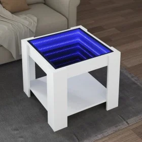 LED-Couchtisch aus weißem Ingenieurholz, 53x53x45 cm. von , Couchtisch - Ref: Foro24-847539, Preis: 83,48 €, Rabatt: %