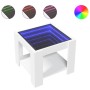 Center table with LED white engineered wood 53x53x45 cm by , Coffee table - Ref: Foro24-847539, Price: 84,64 €, Discount: %