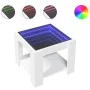 LED-Couchtisch aus weißem Ingenieurholz, 53x53x45 cm. von , Couchtisch - Ref: Foro24-847539, Preis: 83,48 €, Rabatt: %
