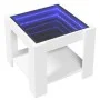 Center table with LED white engineered wood 53x53x45 cm by , Coffee table - Ref: Foro24-847539, Price: 83,48 €, Discount: %