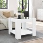 Center table with LED white engineered wood 53x53x45 cm by , Coffee table - Ref: Foro24-847539, Price: 84,64 €, Discount: %