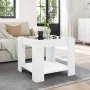 Center table with LED white engineered wood 53x53x45 cm by , Coffee table - Ref: Foro24-847539, Price: 83,48 €, Discount: %
