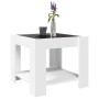 Center table with LED white engineered wood 53x53x45 cm by , Coffee table - Ref: Foro24-847539, Price: 84,64 €, Discount: %
