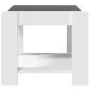 Center table with LED white engineered wood 53x53x45 cm by , Coffee table - Ref: Foro24-847539, Price: 83,48 €, Discount: %