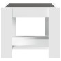 LED-Couchtisch aus weißem Ingenieurholz, 53x53x45 cm. von , Couchtisch - Ref: Foro24-847539, Preis: 84,64 €, Rabatt: %