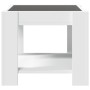 Center table with LED white engineered wood 53x53x45 cm by , Coffee table - Ref: Foro24-847539, Price: 84,64 €, Discount: %