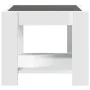 Center table with LED white engineered wood 53x53x45 cm by , Coffee table - Ref: Foro24-847539, Price: 83,48 €, Discount: %