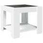 Center table with LED white engineered wood 53x53x45 cm by , Coffee table - Ref: Foro24-847539, Price: 83,48 €, Discount: %