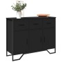 Engineered wood black sideboard 97x32.5x74.5 cm by , Sideboards - Ref: Foro24-848559, Price: 137,65 €, Discount: %
