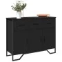 Engineered wood black sideboard 97x32.5x74.5 cm by , Sideboards - Ref: Foro24-848559, Price: 146,34 €, Discount: %