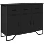 Engineered wood black sideboard 97x32.5x74.5 cm by , Sideboards - Ref: Foro24-848559, Price: 146,34 €, Discount: %
