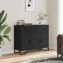 Engineered wood black sideboard 97x32.5x74.5 cm by , Sideboards - Ref: Foro24-848559, Price: 146,34 €, Discount: %
