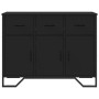Engineered wood black sideboard 97x32.5x74.5 cm by , Sideboards - Ref: Foro24-848559, Price: 137,65 €, Discount: %