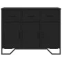 Engineered wood black sideboard 97x32.5x74.5 cm by , Sideboards - Ref: Foro24-848559, Price: 146,34 €, Discount: %