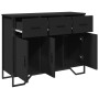 Engineered wood black sideboard 97x32.5x74.5 cm by , Sideboards - Ref: Foro24-848559, Price: 137,65 €, Discount: %