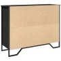 Engineered wood black sideboard 97x32.5x74.5 cm by , Sideboards - Ref: Foro24-848559, Price: 146,34 €, Discount: %