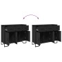 Engineered wood black sideboard 97x32.5x74.5 cm by , Sideboards - Ref: Foro24-848559, Price: 137,65 €, Discount: %