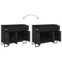 Engineered wood black sideboard 97x32.5x74.5 cm by , Sideboards - Ref: Foro24-848559, Price: 146,34 €, Discount: %