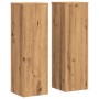 Pflanzenständer 2 Stück Eichenholz Artisian 25x25x80 cm von , Topfständer - Ref: Foro24-852950, Preis: 56,89 €, Rabatt: %