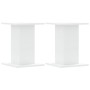 Pflanzenständer 2 Stück aus weißem Ingenieurholz 30x30x40 cm von , Topfständer - Ref: Foro24-3307846, Preis: 39,53 €, Rabatt: %