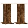 Pflanzenständer 2 Stück Eichenholz geräuchert 30x30x60 cm von , Topfständer - Ref: Foro24-3307859, Preis: 53,89 €, Rabatt: %