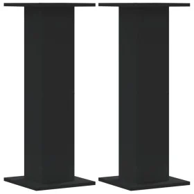 Pflanzenständer 2 Stück aus schwarzem Ingenieurholz 30x30x80 cm von , Topfständer - Ref: Foro24-3307865, Preis: 88,90 €, Raba...