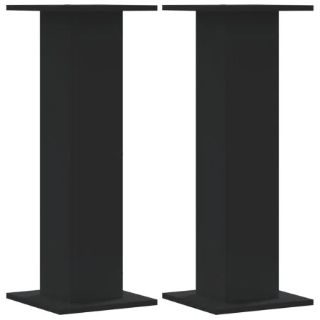 Pflanzenständer 2 Stück aus schwarzem Ingenieurholz 30x30x80 cm von , Topfständer - Ref: Foro24-3307865, Preis: 88,90 €, Raba...