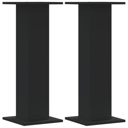 Pflanzenständer 2 Stück aus schwarzem Ingenieurholz 30x30x80 cm von , Topfständer - Ref: Foro24-3307865, Preis: 90,87 €, Raba...