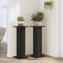 Pflanzenständer 2 Stück aus schwarzem Ingenieurholz 30x30x80 cm von , Topfständer - Ref: Foro24-3307865, Preis: 90,87 €, Raba...