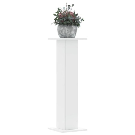 Plant stands 2 units engineered wood white 30x30x95 cm by , Pot stands - Ref: Foro24-3307873, Price: 95,15 €, Discount: %
