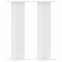 Pflanzenständer 2 Stück aus weißem Ingenieurholz 30x30x95 cm von , Topfständer - Ref: Foro24-3307873, Preis: 95,15 €, Rabatt: %