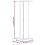Soportes de plantas 2 uds madera ingeniería blanco 30x30x95 cm de , Soportes para macetas - Ref: Foro24-3307873, Precio: 91,7...