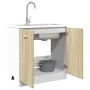 Unterschrank aus Holzwerkstoff für Spüle 80x46x81,5 cm. von , Küchenschränke - Ref: Foro24-849612, Preis: 76,69 €, Rabatt: %