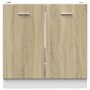 Under-sink cabinet made of engineered wood, 80x46x81.5 cm by , Kitchen cabinets - Ref: Foro24-849612, Price: 81,65 €, Discoun...