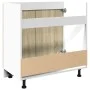 Unterschrank aus Holzwerkstoff für Spüle 80x46x81,5 cm. von , Küchenschränke - Ref: Foro24-849612, Preis: 76,69 €, Rabatt: %
