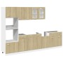 Set de muebles de cocina 7 pzas madera ingeniería roble Sonoma de , Armarios de cocina - Ref: Foro24-3307653, Precio: 622,58 ...
