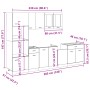 Set de muebles de cocina 7 pzas madera ingeniería roble Sonoma de , Armarios de cocina - Ref: Foro24-3307653, Precio: 622,58 ...