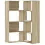 Corner shelf 4 levels oak wood Sonoma 85x85x140cm by , Bookcases and shelves - Ref: Foro24-3307812, Price: 191,05 €, Discount: %