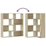 Corner shelf 4 levels oak wood Sonoma 85x85x140cm by , Bookcases and shelves - Ref: Foro24-3307812, Price: 191,05 €, Discount: %