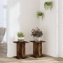 Pflanzenständer 2 Stück Eichenholz geräuchert 30x30x40 cm von , Topfständer - Ref: Foro24-3307850, Preis: 45,02 €, Rabatt: %